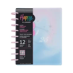 The Happy Planner 2024-2025 Trust the Universe 7" x 9.25" Academic Weekly & Monthly Planner, Plastic Cover, Blue/Pink Outlet