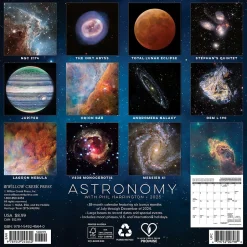 Willow Creek 2025 Astronomy 7" x 7" Monthly Wall Calendar (45640)
