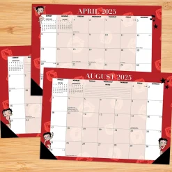Willow Creek 2025 Betty Boop 17" x 12" Monthly Desk Pad Calendar (47804)