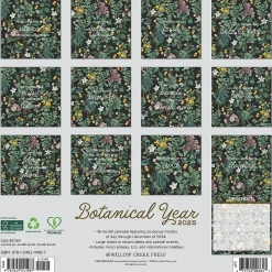 Willow Creek 2025 Botanical Nature 12" x 12" Monthly Wall Calendar (41987)