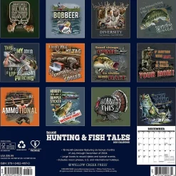 Willow Creek 2025 Buck Wear's Hunting & Fishing Tales 12" x 12" Yearly Wall Calendar (41970) Best