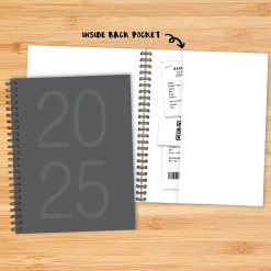 Willow Creek 2025 Charcoal Gray 8.5" x 11" Weekly & Monthly Planner Cover (48900) Clearance