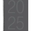 Willow Creek 2025 Charcoal Gray 6.5" x 8.5" Weekly & Monthly Planner Cover (48825) New