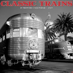 Willow Creek 2025 Classic Trains 12" x 12" Monthly Wall Calendar (42465) Online