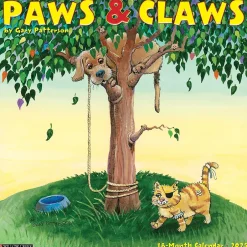 Willow Creek 2025 Gary Patterson's Paws n Claws 12" x 12" Monthly Wall Calendar (44391) Best