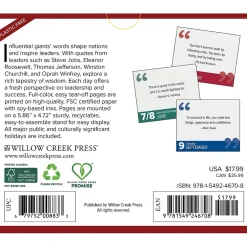 Willow Creek 2025 Great Leaders, Greatest Quotes 6.2" x 5.4" Daily Calendar (46708)