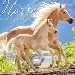 Willow Creek 2025 Happiness is a Horse 12" x 12" Monthly Wall Calendar (43271)