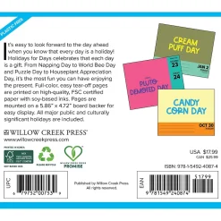 Willow Creek 2025 Holidays for Days 6.2" x 5.4" Day-to-Day Calendar (40874) Clearance