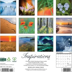 Willow Creek 2025 Inspirations 12" x 12" Monthly Wall Calendar (43493) Outlet
