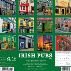 Willow Creek 2025 Irish Pubs 12" x 12" Monthly Wall Calendar (43516) Outlet