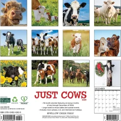 Willow Creek 2025 Just Cows 12" x 12" Monthly Wall Calendar (42625) Hot