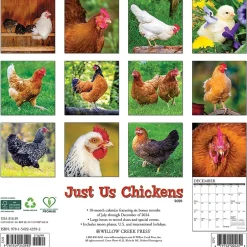 Willow Creek 2025 Just Us Chickens 12" x 12" Monthly Wall Calendar (43592) Hot