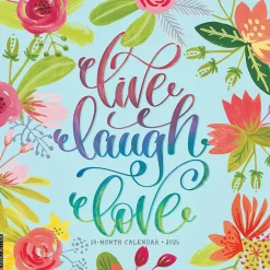 Willow Creek 2025 Live, Laugh, Love Art 12" x 12" Monthly Wall Calendar (43776) Hot