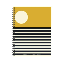 Willow Creek 2024-2025 Modern Sunset 6.5" x 8.5" Academic Weekly & Monthly Planner, Paper Cover, Black/Yellow (47750) Online