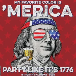 Willow Creek 2025 My Favorite Color is 'Merica 12" x 12" Monthly Wall Calendar (44087) Discount