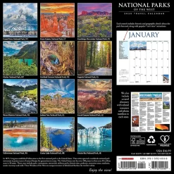 Willow Creek 2025 National Parks of the West 12" x 12" Monthly Wall Calendar (44148)
