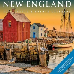Willow Creek 2025 New England 12" x 12" Monthly Wall Calendar (44155) Sale