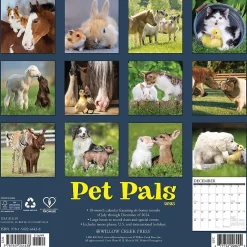 Willow Creek 2025 Pet Pals 12" x 12" Monthly Wall Calendar (44438)