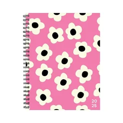 Willow Creek 2025 Pink Flower 6.5" x 8.5" Weekly & Monthly Planner, Paper Cover, Multicolor (48689X) New