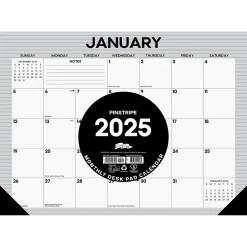 Willow Creek 2025 Pinstripe 17" x 12" Monthly Desk Pad Calendar (48269) Online
