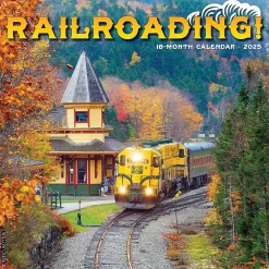 Willow Creek 2025 Railroading 12" x 12" Monthly Wall Calendar (44629) Clearance