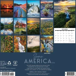 Willow Creek 2025 Scenic America 12" x 12" Monthly Wall Calendar (48221) Outlet