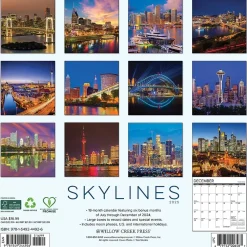 Willow Creek 2025 Skylines 12" x 12" Monthly Wall Calendar (44926) Best