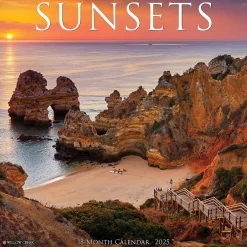 Willow Creek 2025 Sunsets 2025 7" x 7" Yearly Wall Calendar (47286) Clearance