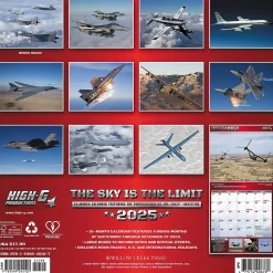 Willow Creek 2025 The Sky is the Limit 12" x 12" Monthly Wall Calendar (45107) Hot