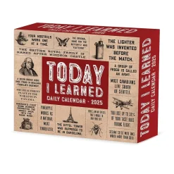Willow Creek 2025 Today I Learned - Facts and Daily Trivia 6" x 5.5" Day-to-Day Calendar (41055) Hot