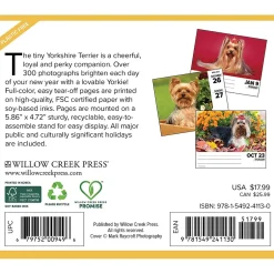 Willow Creek 2025 Yorkies 6" x 5.5" Day-to-Day Calendar (41130) Sale