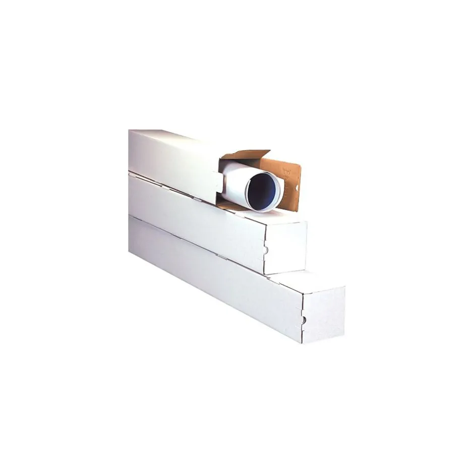 Staples 3 x 43 Corrugated Standard Mailing Tube, White, 25/Bundle (M3343)* Mailing Tubes