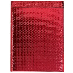 Unbranded 13" x 17.5" Glamour Bubble Mailer, Red, 100/Carton (GBM1317R)* Bubble Mailers