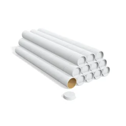 Staples 1.5" x 15" Mailing Tube, White, 12/Carton (ST55303)* Mailing Tubes