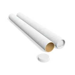 Staples 1.5" x 15" Mailing Tube, White, 12/Carton (ST55303)* Mailing Tubes
