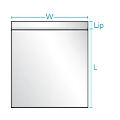 Laddawn 8" x 8" Reclosable Poly Bags, 3 Mil, Clear, 1000/Carton (3875A)* Reclosable Poly Bags