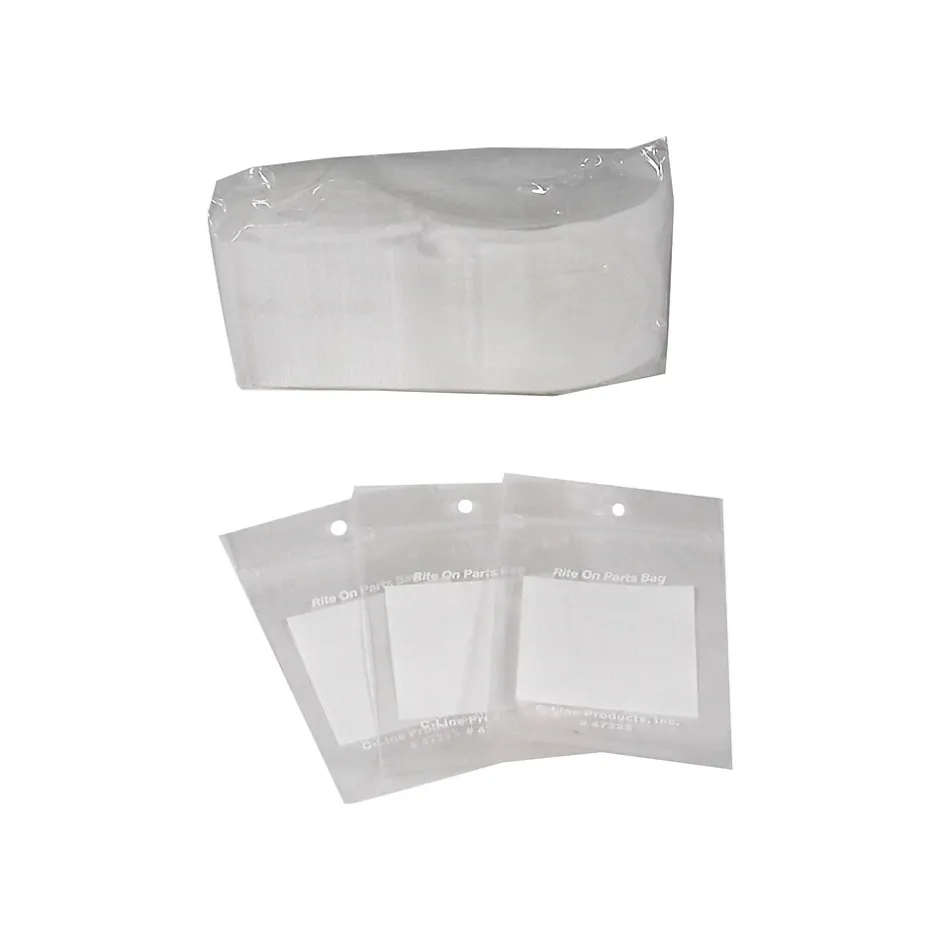 C-Line 2" x 3" Reclosable Poly Bags, Clear, 1000/Carton (47223)* Reclosable Poly Bags