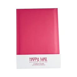 Happy Mail 6" x 9" Self-Sealing Bubble Mailer, Pink, Dozen (245155)* Bubble Mailers