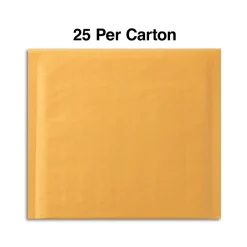 Staples 8" x 7" Self-Sealing Bubble Mailer, CD/DVD, 25/Carton (ST56654B)* Bubble Mailers