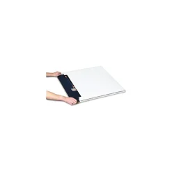 Unbranded 36" x 24" x 1" - White Jumbo Fold-Over Mailer, 20/Bundle* Corrugated Mailers