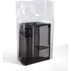 SI Products 8" x 4" x 15" Gusseted Poly Bags, 3 Mil, Clear, 1000/Carton (1705)* Gusseted Poly Bags