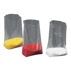 SI Products 8" x 4" x 18" Gusseted Poly Bags, 1.5 Mil, Clear, 1000/Carton (1450)* Gusseted Poly Bags
