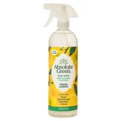Absolute Green Natural All-Purpose Cleaner, Fresh Lemon Scent, 25 Fl Oz., 6/Carton (AG2-ST-6)