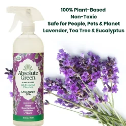 Absolute Green Natural All-Purpose Cleaner, Lavender Spa Scent, 25 Fl Oz., 6/Carton (AG27-ST-6)