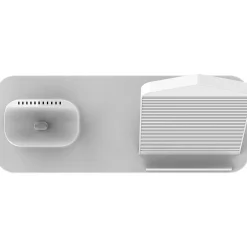 Accell 3-in-1 Fast-Wireless Wireless Charging Station for iPhone, Android, Apple Watch and AirPods, White (D233B-001F)