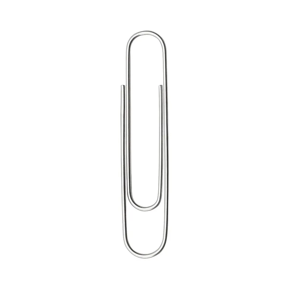 ACCO Recycled Paper Clips, Jumbo, Silver, 100/Box, 10 Boxes/Pack (A7072525) Clearance
