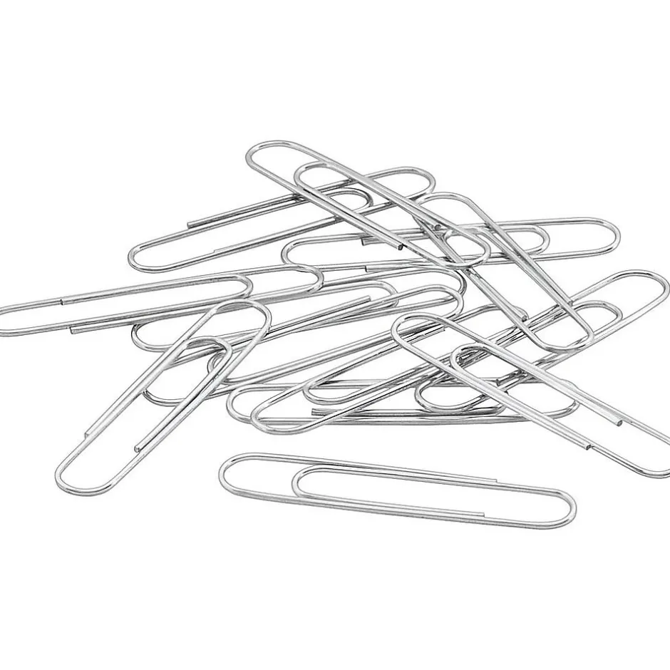 ACCO Recycled Paper Clips, Jumbo, Silver, 100/Box, 10 Boxes/Pack (A7072525) Clearance