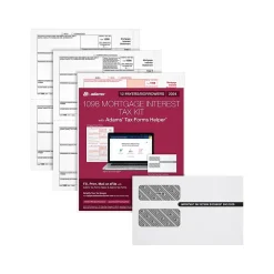Clearance 2024 1098 Mortgage Interest Statement Tax Form with Envelope, 3-Part, 2-Up, Copy A, B, C, 12/Pack (STAX1098-24) Tax Forms