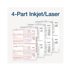 Online 2024 1099-DIV Tax Form with Access to Tax Forms Helper, 4-Part, 2-Up, Copy A, 1, B, 2, 10/Pack (STAX5DV-24) Tax Forms