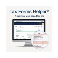 2024 1099-INT Tax Form with Self-Seal Envelope, 4-Part, 2-Up, Copy A, 1, B, 2, 12/Pack Tax Forms